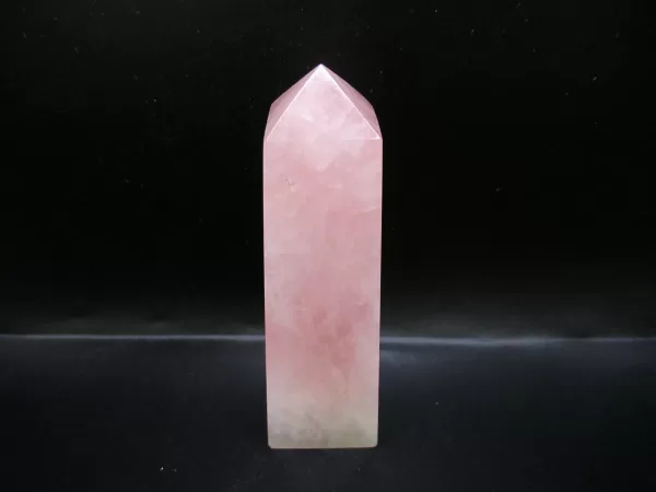 Genuine Rose Quartz Metaphysical Obelisk For Sale #2a