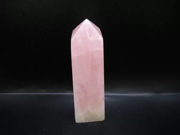 Genuine Rose Quartz Metaphysical Obelisk For Sale #2b