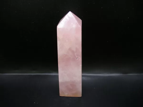 Genuine Rose Quartz Metaphysical Obelisk For Sale #3b