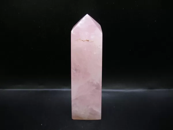 Genuine Rose Quartz Metaphysical Obelisk For Sale #3c