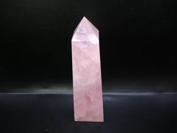 Genuine Rose Quartz Metaphysical Obelisk For Sale #5a