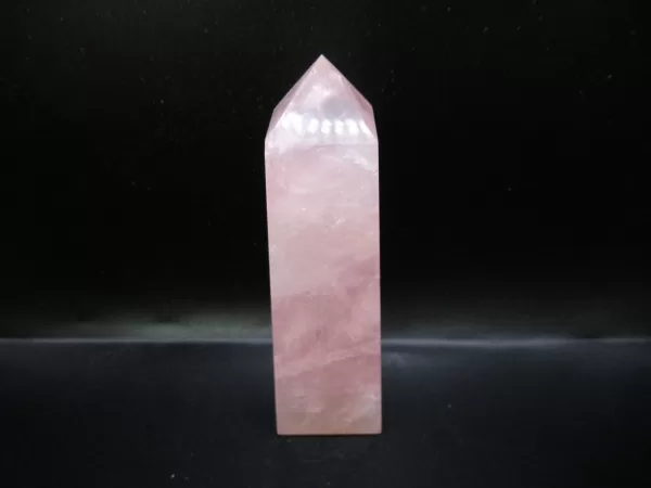 Genuine Rose Quartz Metaphysical Obelisk For Sale #5b