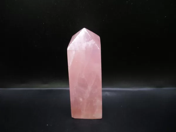 Genuine Rose Quartz Metaphysical Obelisk For Sale #9b