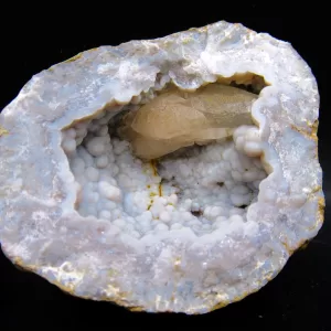 Genuine Mississippian Age Geode Pair For Sale From Keokuk, Iowa #2b