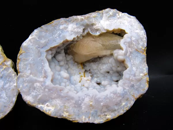 Genuine Mississippian Age Geode Pair For Sale From Keokuk, Iowa #2b