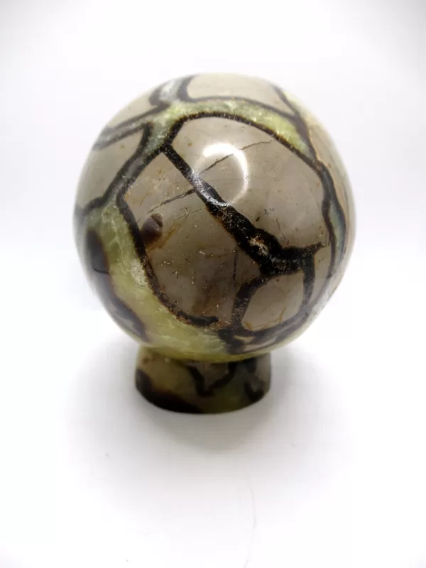 Genuine Jurassic Age Polished Septarian Egg Mineral For Sale from Madagascar #2d