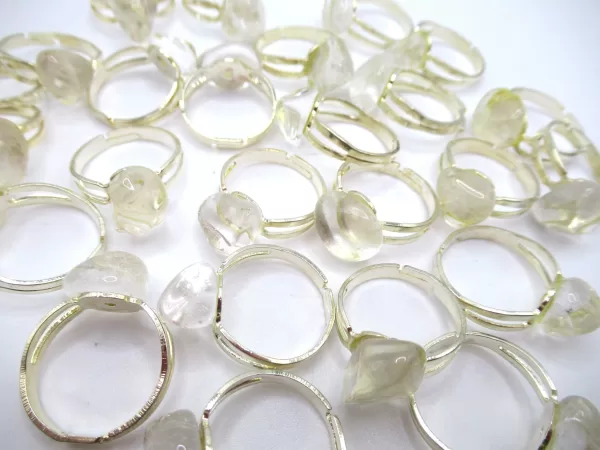 Quartz Crystal Mineral Rings | Adjustable - Image 2