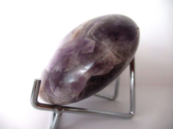 General Amethyst Polished Mineral Heart For Sale #1b