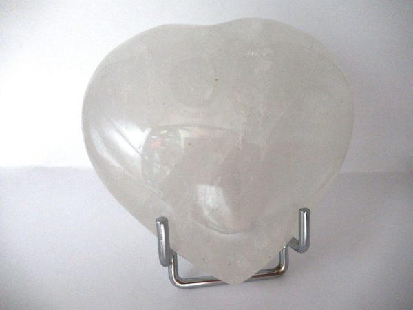 General Clear Crystal Quartz Polished Mineral Heart For Sale #1a