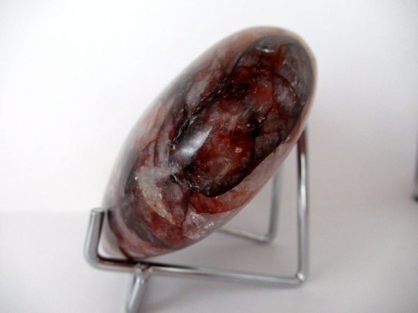 General Fire Quartz Polished Mineral Heart For Sale #2b