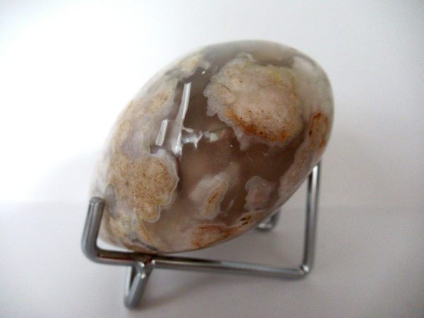 General Flower Agate Polished Mineral Heart For Sale #2b