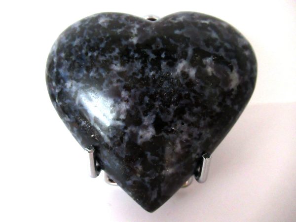 General Gabbro Polished Mineral Heart For Sale #1