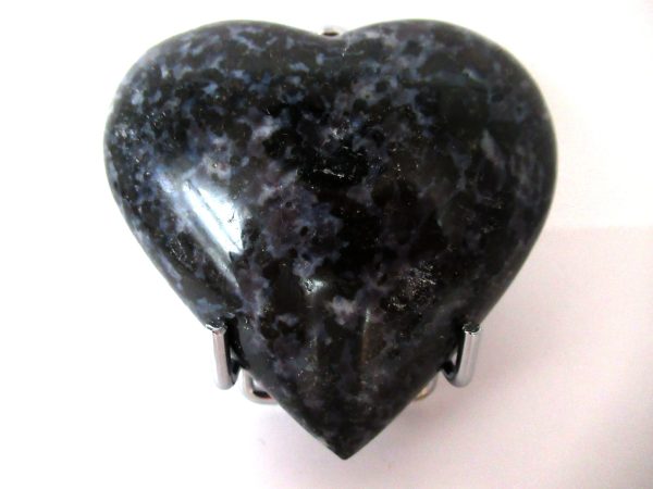 General Gabbro Polished Mineral Heart For Sale #1a