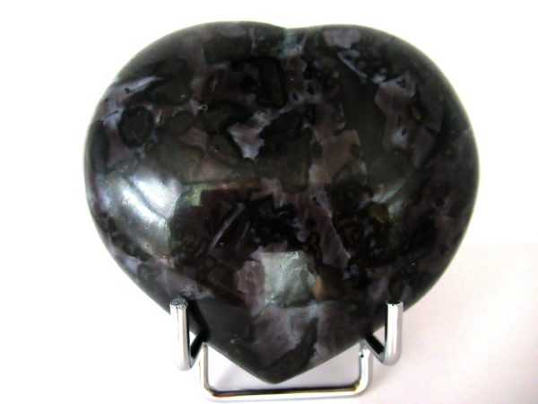 General Gabbro Polished Mineral Heart For Sale #2