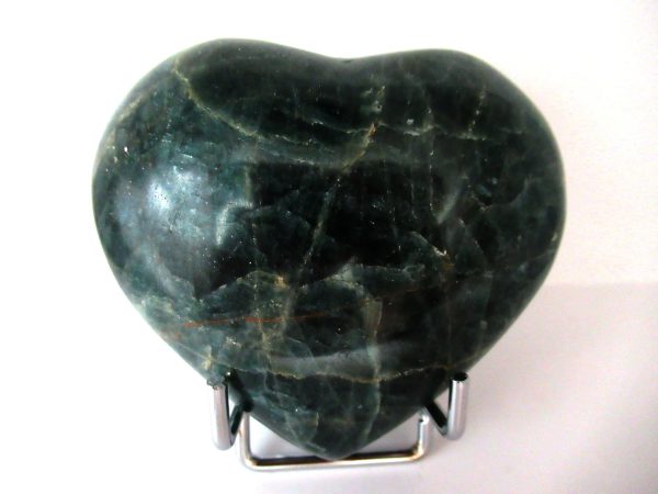 General Green Apatite Polished Mineral Heart For Sale #1