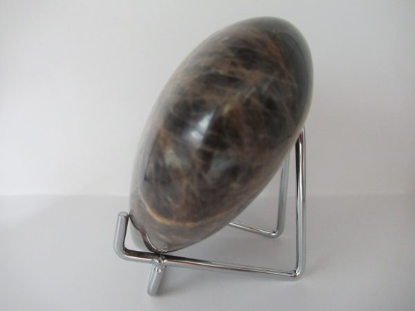 General Black Moonstone Polished Mineral Heart For Sale #1