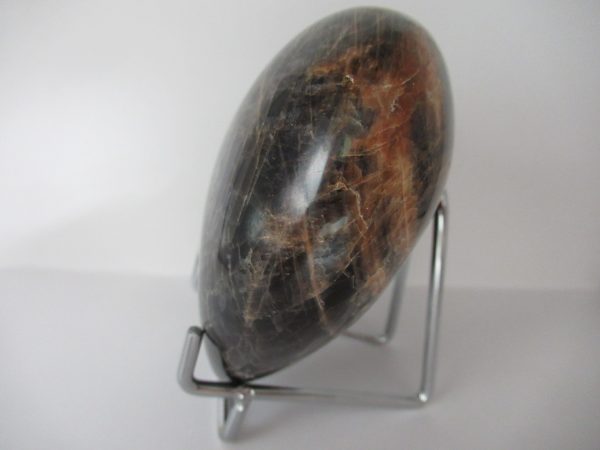 General Black Moonstone Polished Mineral Heart For Sale #1