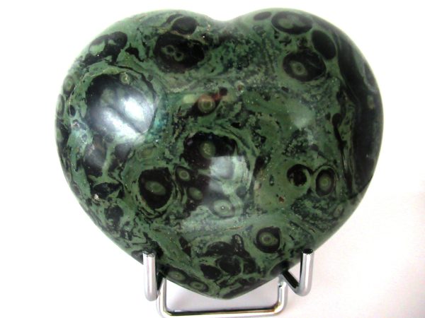 Genuine Kabamba Jasper Polished Mineral Heart for Sale #2a