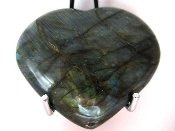 General Labradorite Polished Mineral Heart For Sale #1a