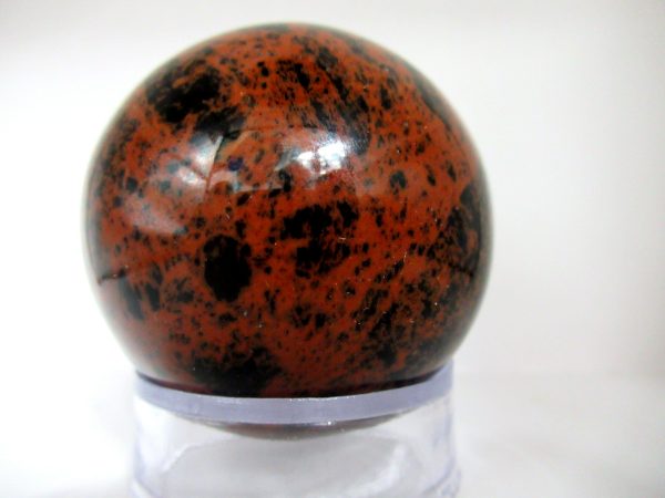 General Mahogany Obsidian Sphere Mineral From Mexico For Sale #1