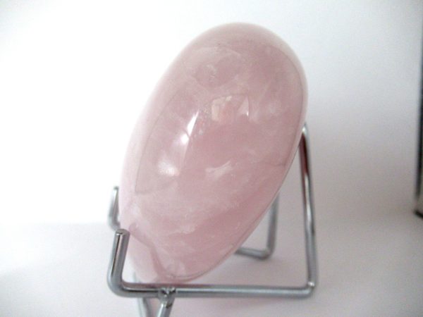 General Rose Quartz Polished Mineral Heart For Sale #1b