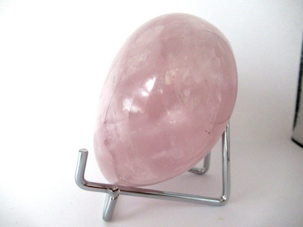 General Rose Quartz Polished Mineral Heart For Sale #2b