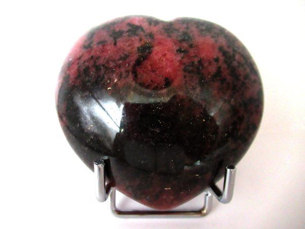 General Rubellite Polished Mineral Heart For Sale #1