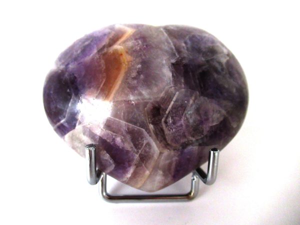 General Amethyst Polished Mineral Heart For Sale #1