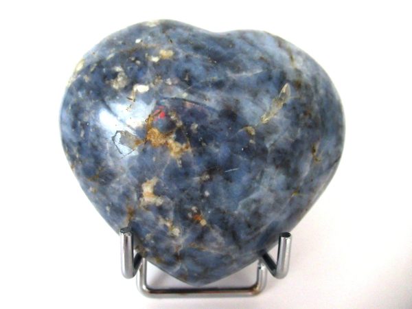 General Blue Quartz Polished Mineral Heart For Sale #1