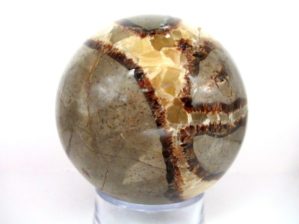 General Septarian Sphere Mineral From Madagascar For Sale #12c