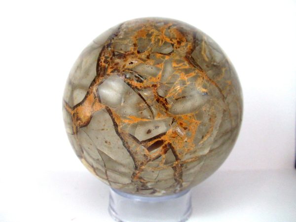 General Septarian Sphere Mineral From Madagascar For Sale #18a