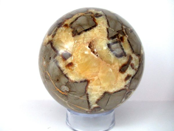 General Septarian Sphere Mineral From Madagascar For Sale #18b