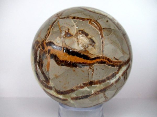 General Septarian Sphere Mineral From Madagascar For Sale #20a