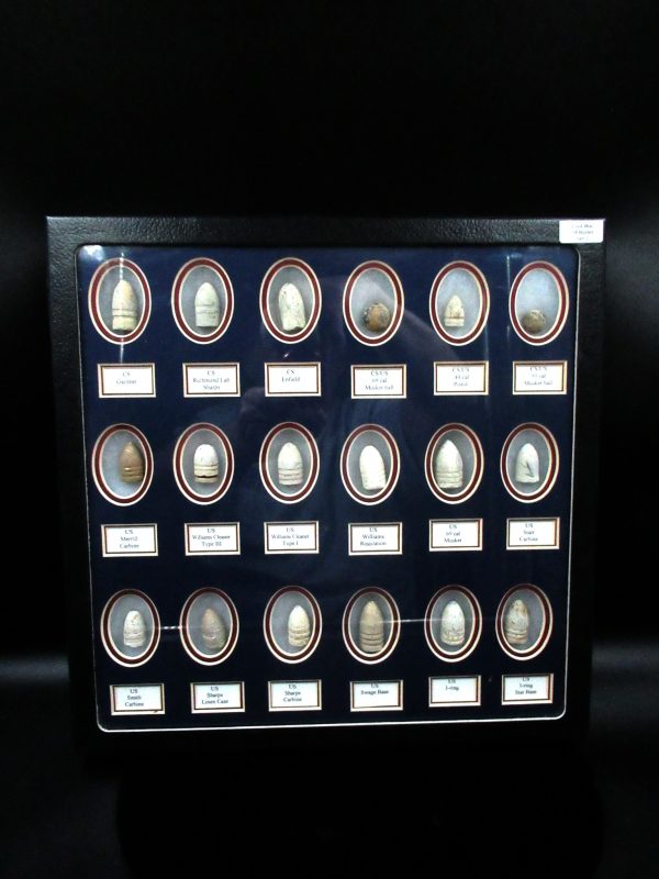 Genuine Civil War 18 Bullet Display Set for Sale from Virginia #1