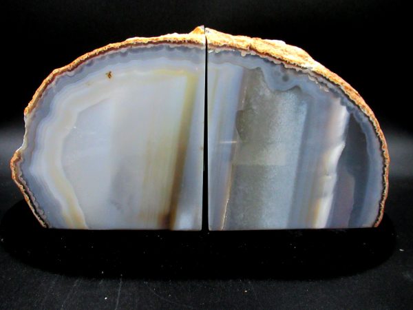 Genuine Brazil Agate Polished Bookend Set For Sale #21