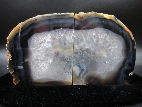 Genuine Brazil Agate Polished Bookend Set For Sale #22