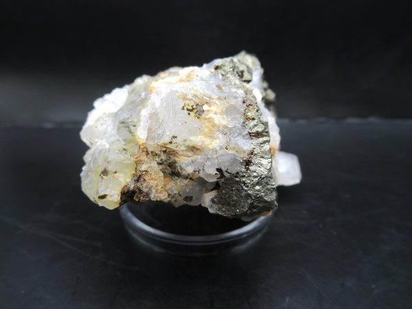 Genuine Pyrite on Quartz Mineral for Sale from Morocco #10c