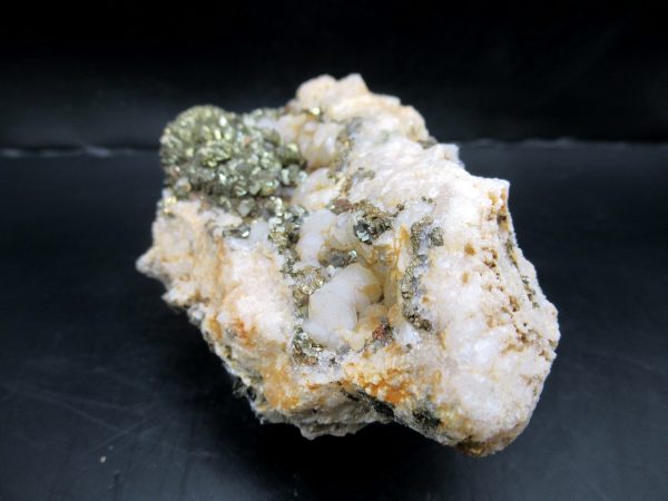 Genuine Pyrite on Quartz Mineral for Sale from Morocco #12a