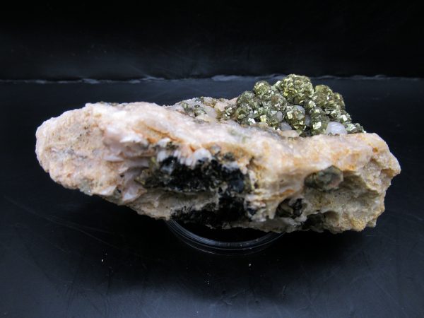 Genuine Pyrite on Quartz Mineral for Sale from Morocco #12b