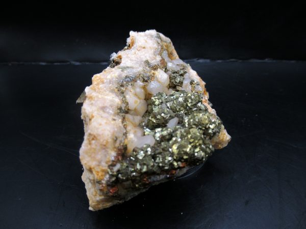 Genuine Pyrite on Quartz Mineral for Sale from Morocco #12c