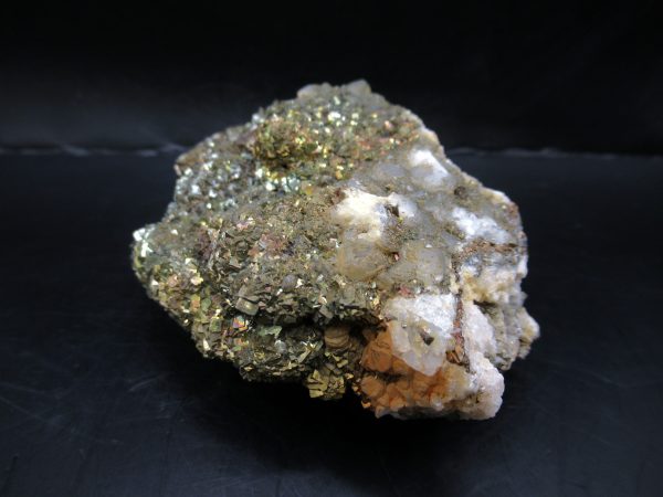 Genuine Pyrite on Quartz Mineral for Sale from Morocco #13a