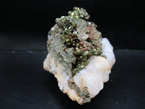 Genuine Pyrite on Quartz Mineral for Sale from Morocco #14a