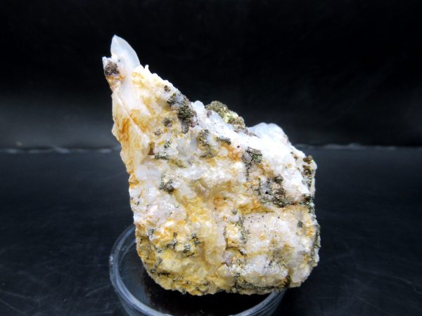 Genuine Pyrite on Quartz Mineral for Sale from Morocco #1b