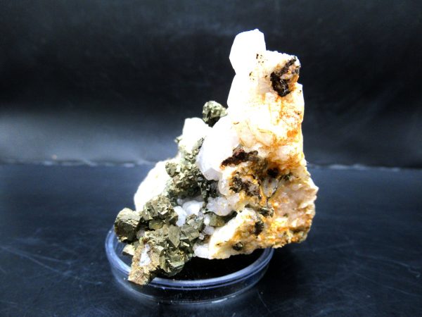 Genuine Pyrite on Quartz Mineral for Sale from Morocco #1c