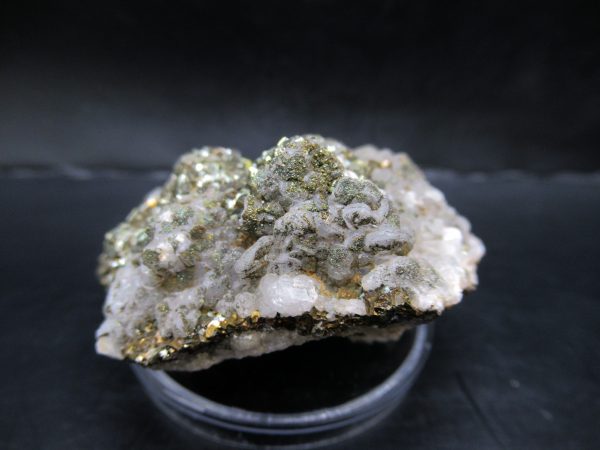 Genuine Pyrite on Quartz Mineral for Sale from Morocco #2b