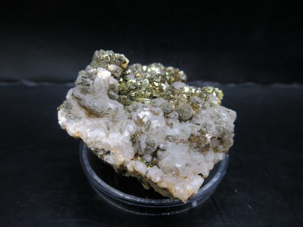 Genuine Pyrite on Quartz Mineral for Sale from Morocco #2c