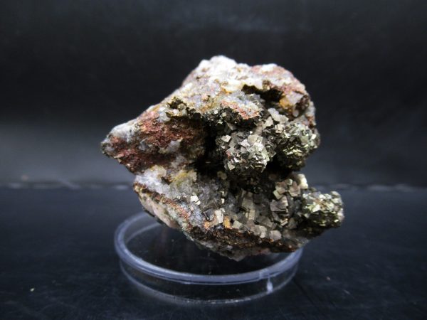 Genuine Pyrite on Quartz Mineral for Sale from Morocco #3