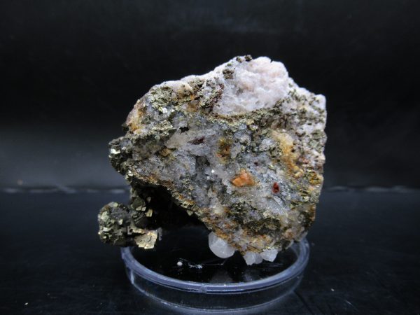 Genuine Pyrite on Quartz Mineral for Sale from Morocco #3a