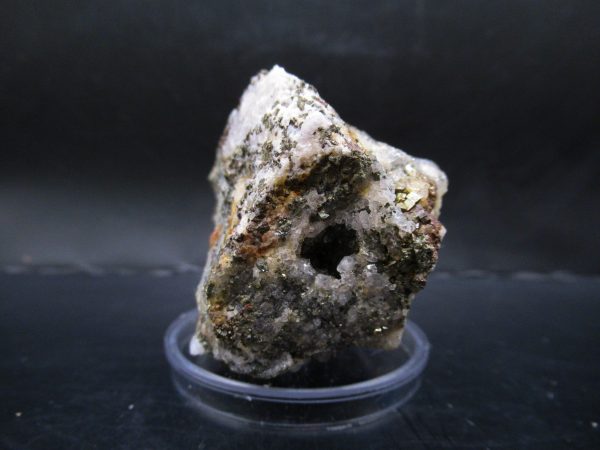 Genuine Pyrite on Quartz Mineral for Sale from Morocco #3b