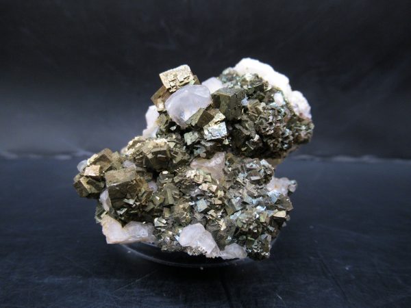 Genuine Pyrite on Quartz Mineral for Sale from Morocco #4